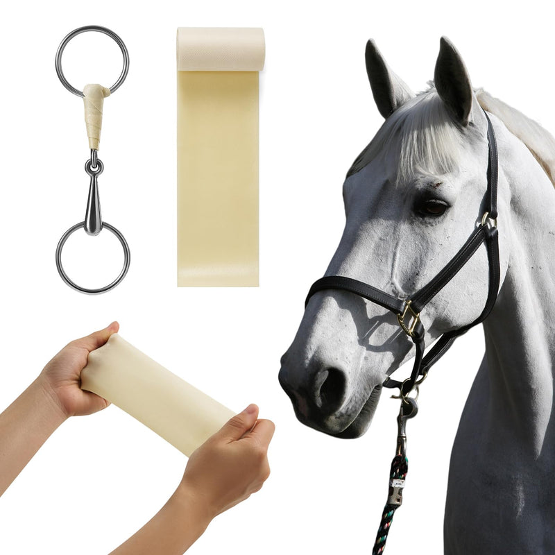 Latex Horse Bit Wrap 100% Pure Natural Latex Ultimate Horse Bit Protector Self-Adhering Horse Bit Wrap for Equines Equestrian Elastic Horse Bit Care Equine Supplies Bit Shielding Bit Bandage Tape - PawsPlanet Australia