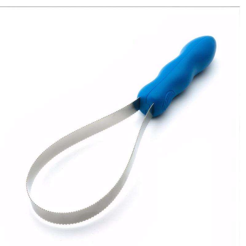 Dual-Sided Dog Shedding Blade - Stainless Steel Grooming Tool with Grip for Dogs/Horses/Cattle, Fine Teeth for Short/Long Thick Coats, Hair Scraper & Itching-Relieving Rake - PawsPlanet Australia