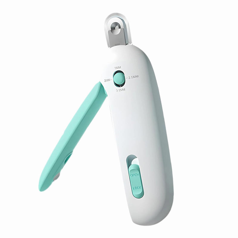 Adjustable Cat Nail Clipper to Avoid Excessive Cutting, Cat Nail Trimmer with Nail File, Pet Nail Clippers for Kitten Bunny Guinea Pig Rabbit Ferret (Blue) - PawsPlanet Australia