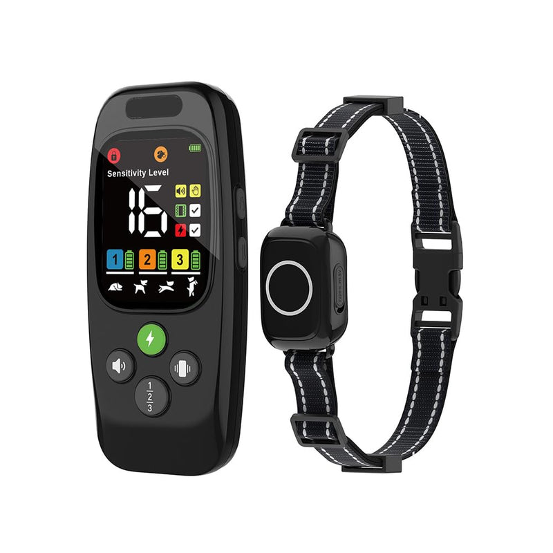 3-in-1 Dog Training Collar – Anti-Bark, Remote Training & Activity Monitor with LCD Display, 3300ft Range, IPX7 Waterproof, Beep/Vibration/Static Modes, Safety Lock, for Small Medium Large Dogs - PawsPlanet Australia