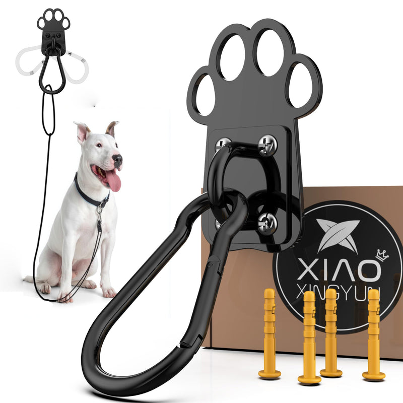 XIAOXINGYUN Heavy-Duty Indoor and Outdoor Dog Leash Holder for Wall – Automatic Closing Dog Leash Hook, Secure and Escape-Proof Hook for Lead Management, Easy to Install for Home & Business - PawsPlanet Australia
