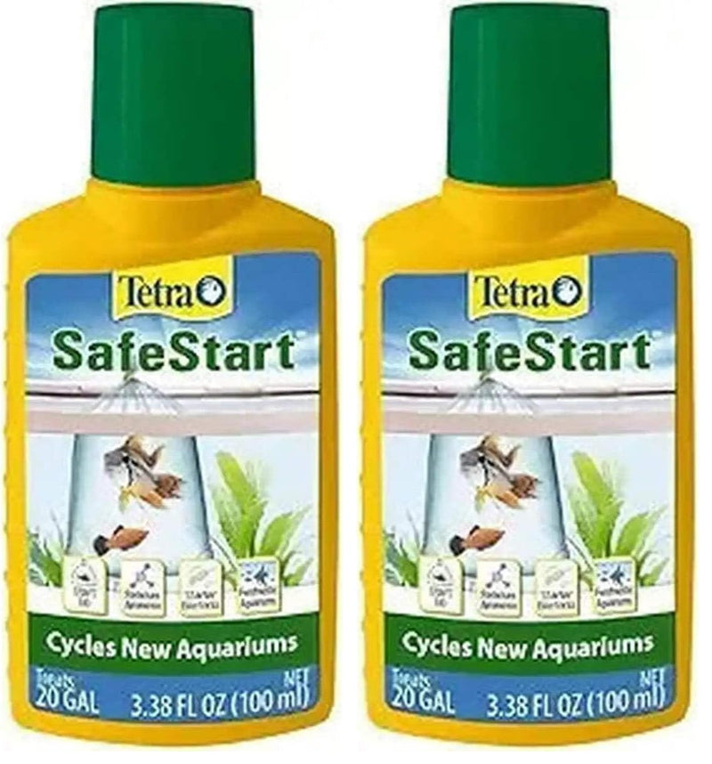 Tetra SafeStart Plus, for Newly Set-Up Fish Aquariums, 100 ml, 3.38-Ounce (Pack of 2) 100 ml, 3.38-Ounce (Pack of 2)