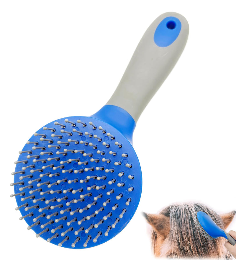 Horse Mane & Tail Combs Horse Brushes Shedding Brush Grooming Tool for Equine Long Haired Dogs (Blue) Blue