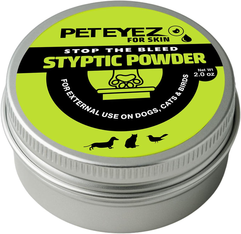 Styptic Powder for Dogs, Cats & Birds (2 oz) – Fast-Acting Blood Clotting & Bleed Stop Powder for Pet Nail Trims, Clipping & Cuts – Easy-Use Wide Mouth DIP Can – First Aid Grooming Essential - PawsPlanet Australia