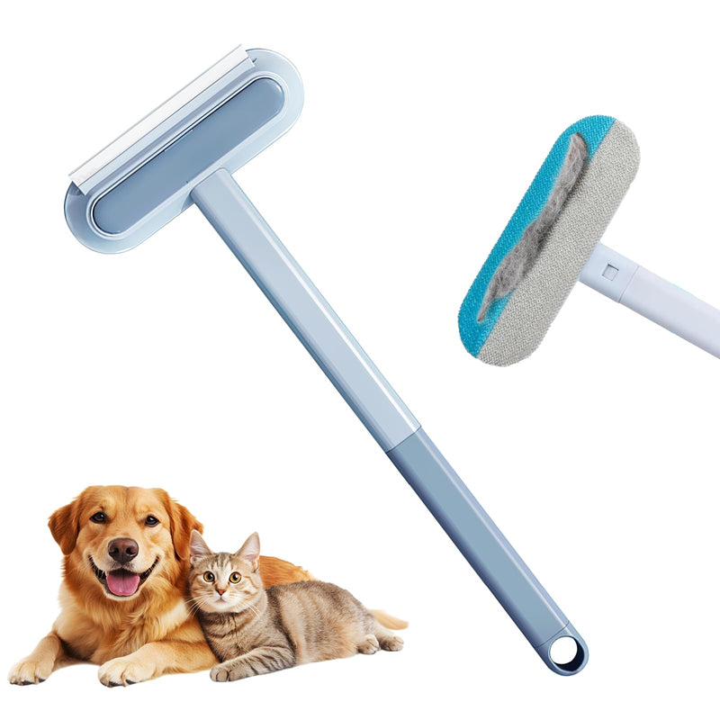 Multifunctional Pet Hair Remover, 3 in 1 Pet Hair Removal Tool, Reusable and Washable Dog Cat Hair Cleaning Removal Brush with Long Handle, for Furniture Couch Carpet and Laundry - PawsPlanet Australia