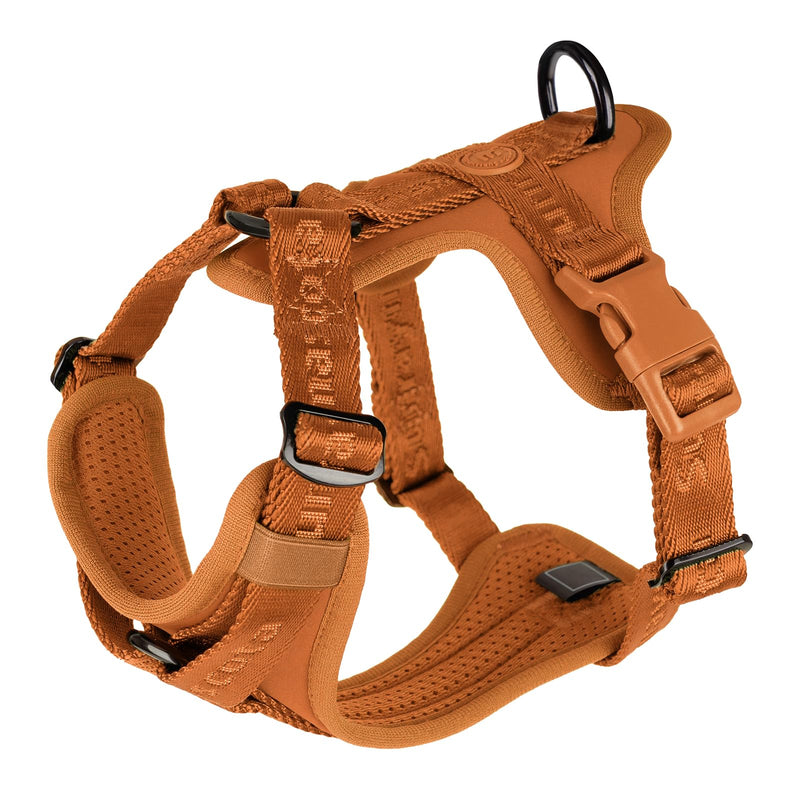 No Pull Dog Harness with Lycra, Three-Point Force Dispersion & 3D Padding, Adjustable Breathable Mesh for Small Medium Large Dogs(Carmel Brown,XS) XS(Neck:10.0-16.0,Chest:14.0-20.0) Carmel Brown - PawsPlanet Australia