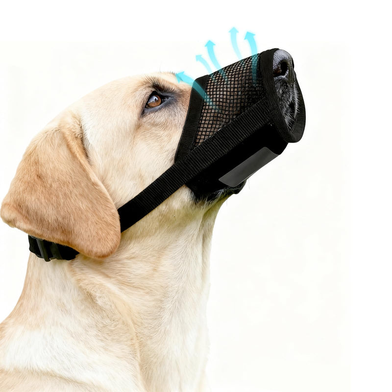 Medium Dog Muzzle, M-uzzle for Medium Sized Dog, D-og Muzzle for Biting Barking Grooming, D-og Mouth Guard with Soft Breathable Adjustable Strap for Training (M) - PawsPlanet Australia