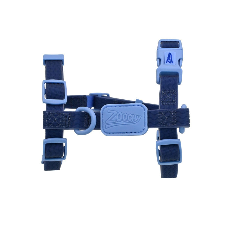 Waterproof No Pull Dog Harness, Adjustable Easy Walk Vest for Small, Medium and Large Dogs, Heavy Duty Secure Fit Pet Walking Harness for Training and Outdoor Adventures, Dark Blue, L Dark Blue on Blue - PawsPlanet Australia