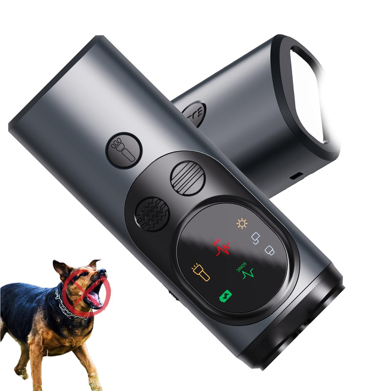 Ultrasonic Dog Trainer - Rechargeable Dog Bark Deterrent Devices with 3 Emitters, Anti Barking Device Use Up to 50ft Long Range | Safe for Dogs | Easy to use - PawsPlanet Australia