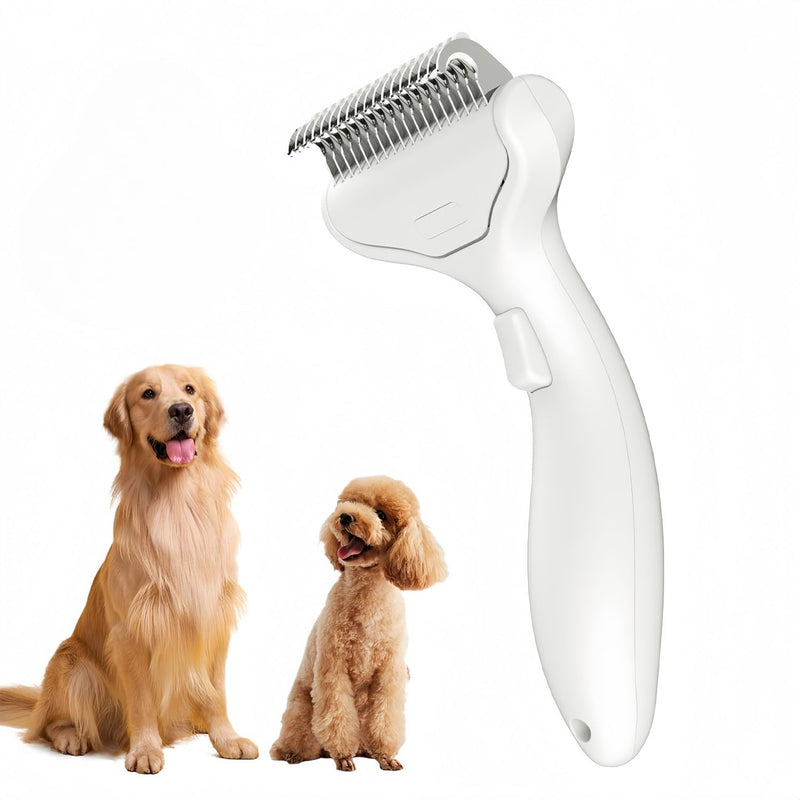 Undercoat Rake for Dogs & Cats, Deshedding Brush for long haired pets,Dog Brush for Shedding with Release Button,Best Cat Undercoat Brush&Deshedding Tool for Grooming - PawsPlanet Australia