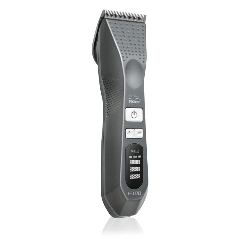 Cordless Dog Grooming Clippers More Than 12H Run Time 3-Speed Professional Pet Clippers for Grooming Heavy Duty Thick Hair Detachable Carbonized Steel Blade Low Noise Clippers + 10F Blade