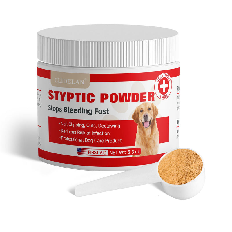 Styptic Powder for Dogs–Quick Stop Bleeding for Dogs Nails, Minor Cuts, Scratches–Blood Stop Powder with Herbal Support,Gentle & Sting-Free–5.3 oz Styptic Powder for Grooming,Vets,Pet First Aid Kits - PawsPlanet Australia