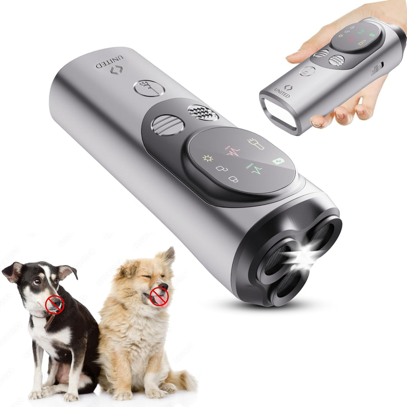 Dog Bark Deterrent Devices, 3X Ultrasonic Anti Barking Device for Dogs, Dog Training & Behavior aids Up to 50 FT Range, Safe & Effective Bark Deterrent, Training Tools with LED Flashlight & HD Display - PawsPlanet Australia