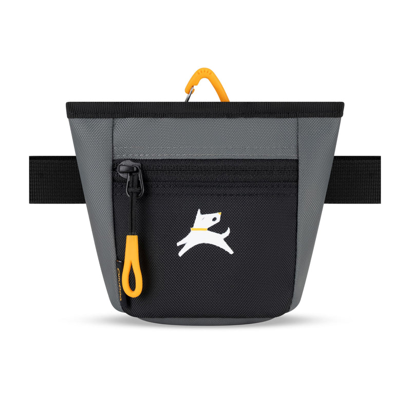 OllyDog Goodie Treat Bag, Dog Treat Pouch, Waist Belt Clip for Hands-Free Training, Magnetic Closure, Dog Training and Behavior Aids, Three Ways to Wear (Castle Rock) Castle Rock