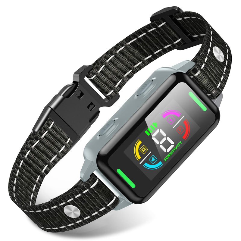 Dog Bark Collar for Large Medium Small Dogs, Smart Automatic Anti Barking Device with 8 Sensitivity & Training Modes Beep Vibration, Rechargeable IP67 Waterproof No Bark Collars for Dogs, Easily Use 3.03inches - PawsPlanet Australia