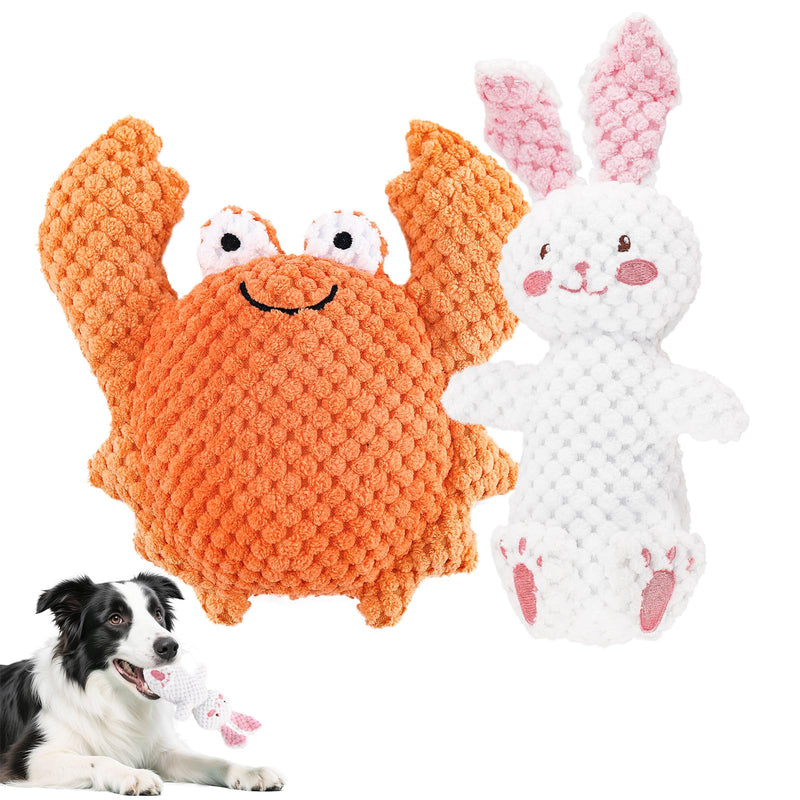 2 PCS Horse Chew Toy, Stuffed Plush Horse Toy, Dog Squeaky Toy Durable Pet Accessory - PawsPlanet Australia