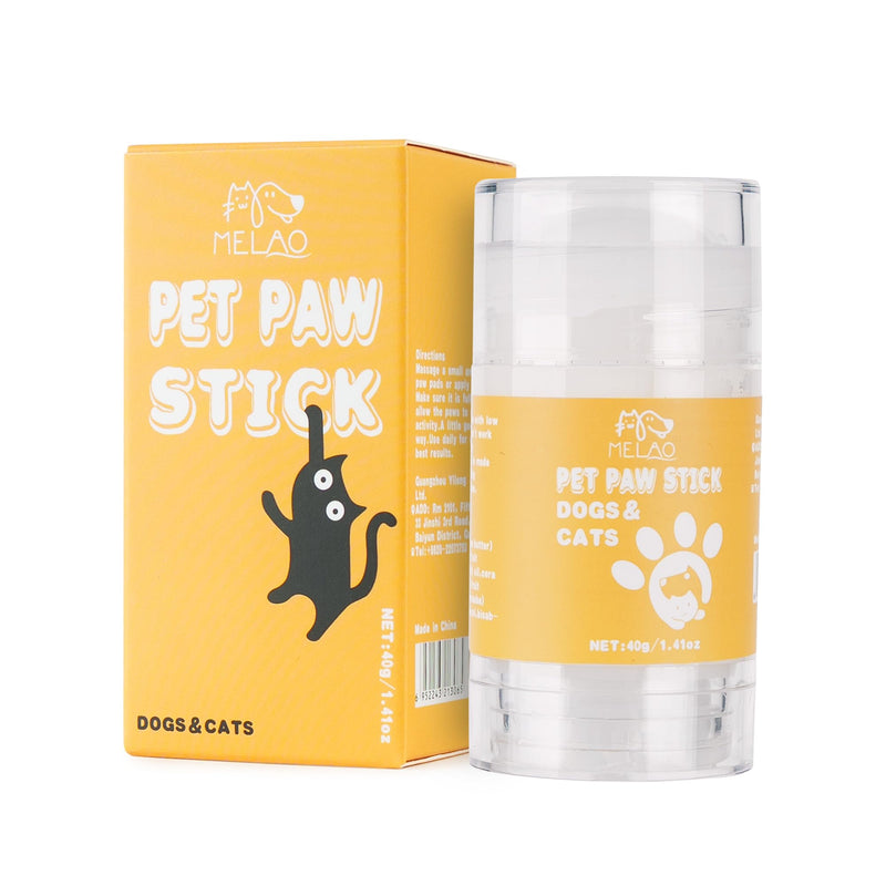 VRAIKO MELAO Paw & Nose Balm for Dogs and Cats, 1.41oz Lick-Safe Natural Paw Butter Stick with Coconut Oil & Shea Butter, Moisturizing Dry Cracked Paws Pads Snouts - PawsPlanet Australia