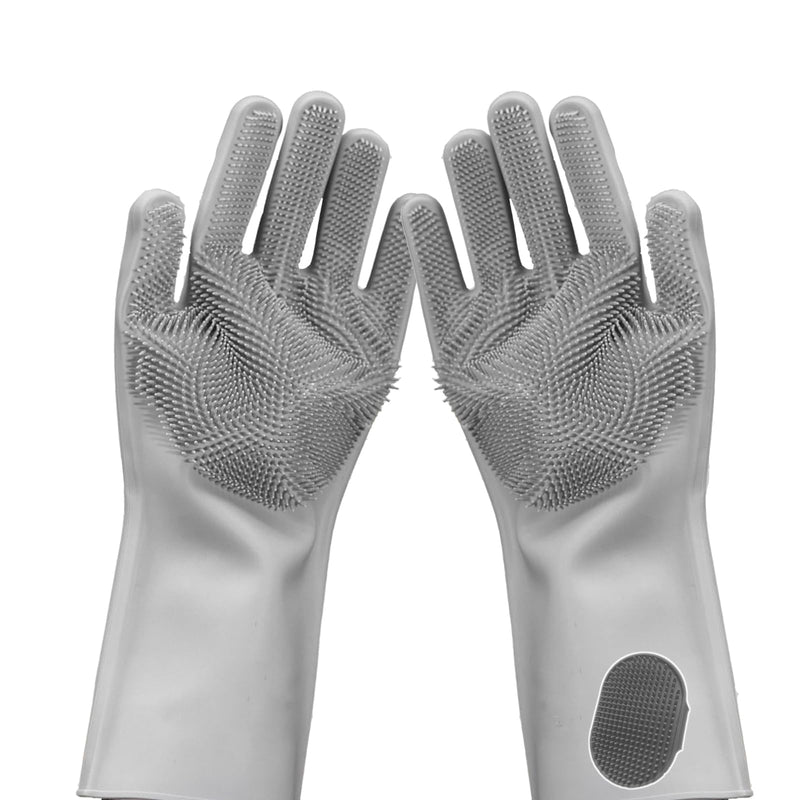 Pet Grooming Gloves-Dog Bath Supplies-pet Supplies-cat Brush-pet Hair Removal Tool -pet Dog Supplies -pet cat Supplies-Efficient Deshedding Glove for Dogs, Cats, Rabbits and Horses - 1 Pack (Gray) gray - PawsPlanet Australia