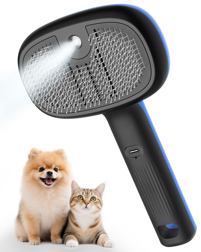 Cat Steam Brush for Shedding and Grooming,Pet Spray Hair Removal Comb,Deshedding Dog Brush for Short and Long Haired Dogs,Cat Brushes for Indoor Cats. - PawsPlanet Australia