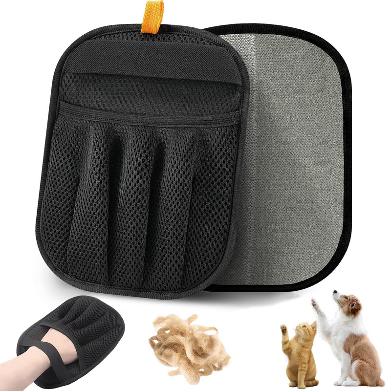 2 PCS Pet Hair Remover Glove Reusable cat and Dog Hair Remover Static dehairing Gloves for Sofas, Furniture, Carpets, car Seats, pet Grooming cat and Dog dehairing Tools - PawsPlanet Australia