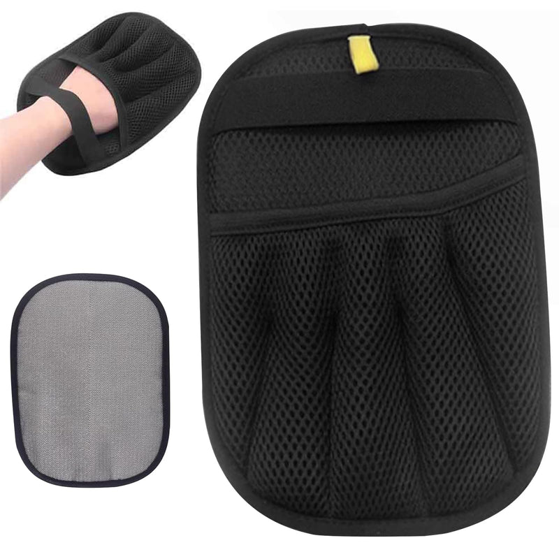 Pet Hair Removal Glove | Electrostatic Reusable Cat & Dog Magic Brush Hair Remover Tool for Furniture, Carpet, Couch | Upgraded 5-Finger Design | Gentle Grooming Tool for Pets(Eco-Friendly) (1 PCS) 1 PCS - PawsPlanet Australia