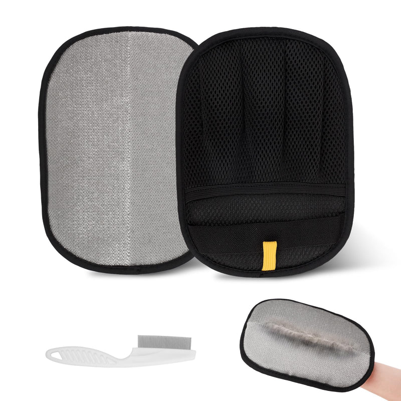 2 Pcs Electrostatic Hair Removal Glove, Reusable Pet Hair Remover Gloves with Tool - PawsPlanet Australia