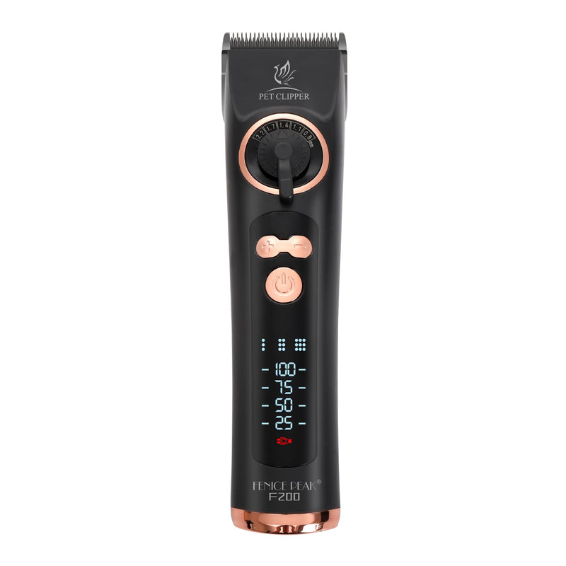 Professional Dog Grooming Clippers with 12H Runtime & Replaceable 440C Blade, 3-Speed Low Noise Electric Dog Shaver for Thick, Matted, Curly Hair, Cordless Clipper for Groomer & Home Use, Black Clipper+10FC Blade - PawsPlanet Australia