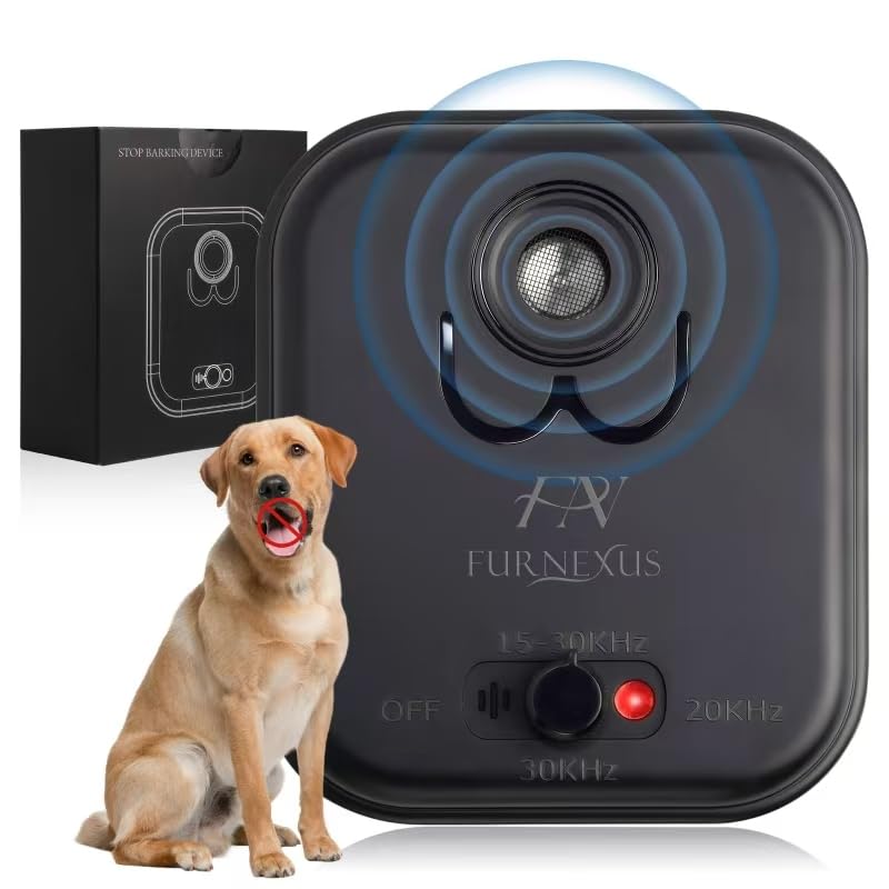 Ultrasonic Dog Bark Deterrent Device up to 50Ft Range, High-Frequency Anti-Barking Stopper for Dogs with 3 Modes, Indoor/Outdoor Control, Neighbor-Friendly Silencer Box - PawsPlanet Australia