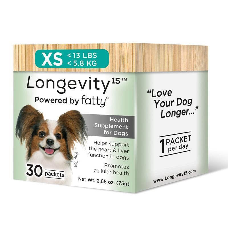 Yummy Combs Longevity15 – C15:0 – Fatty Acid Health Supplement for Dogs – Healthy Pet Supplies – for Extra Small Dogs, 1 Pack Pack of 1 - PawsPlanet Australia