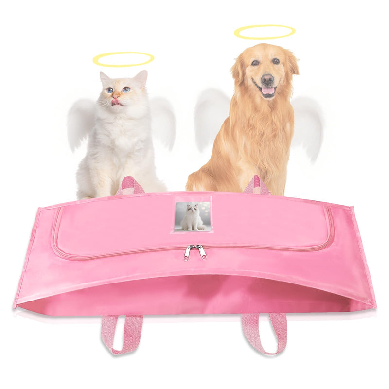Pet Body Bag for Burial - Eco-Friendly Pet Casket Body Bag for Dogs/Cats/Rats/Rabbits/Pigs/Chickens/Birds 44-48 Lbs - 46.5 x 14.6Inch - Personalized Organic Sack Pet Burial Pod for Cremation - PawsPlanet Australia