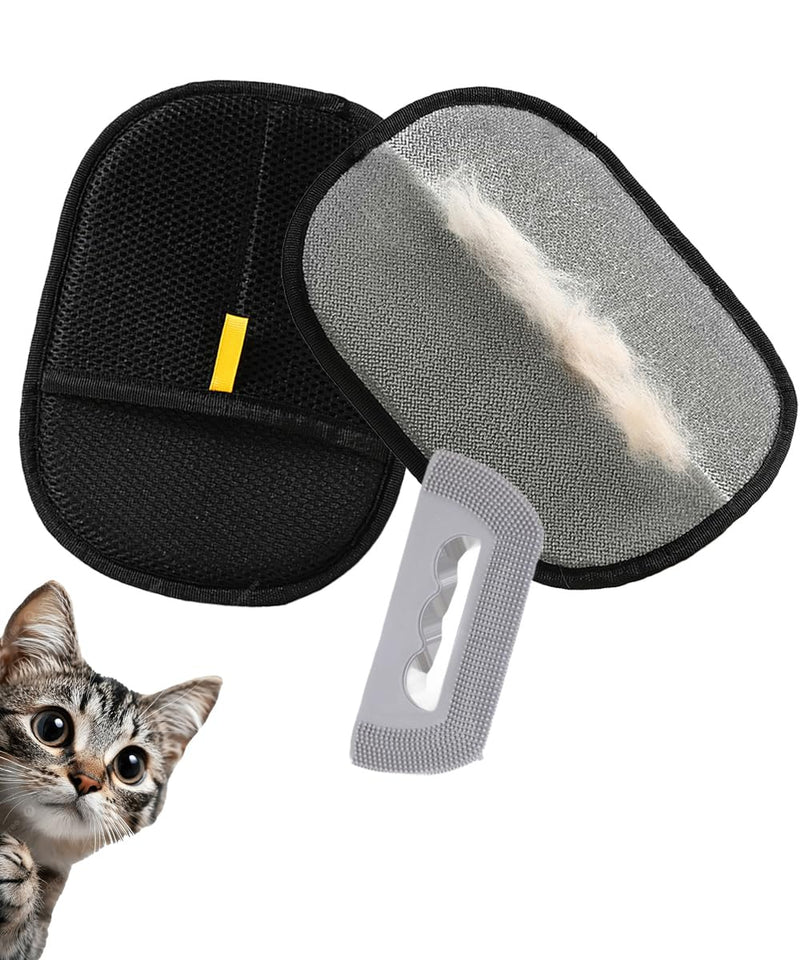 MEDB Pet Hair Remover, Electrostatic Pet Hair Removal Glove, Reusable Cat & Dog Hair Remover for Couch, Furniture, Carpet, Curtain, Upgraded Animal Fur Removal Tools, Cat Grooming Gloves-1 PCS - PawsPlanet Australia