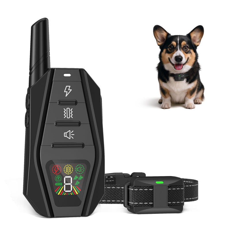 Small Dog Shock Collar for Small Dogs 5-15lbs, Ultra-Dog Training Collar with 3300Ft Remote Range,3 Training Mode Beep,Vibration,Shock, Waterproof Bark Collar (Black-B) - PawsPlanet Australia