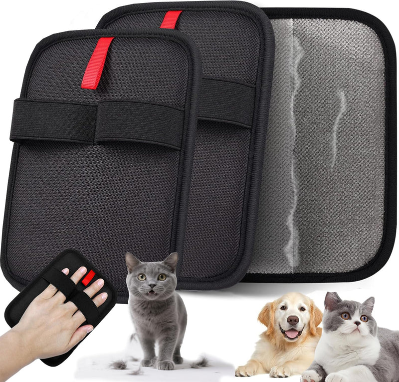 2-Pack Pet Hair Remover, Electrostatic Pet Hair Removal Gloves, Reusable Cat & Dog Hair Remover for Couch, Furniture, Carpet, Curtain, Upgraded Animal Fur Removal Tool - PawsPlanet Australia