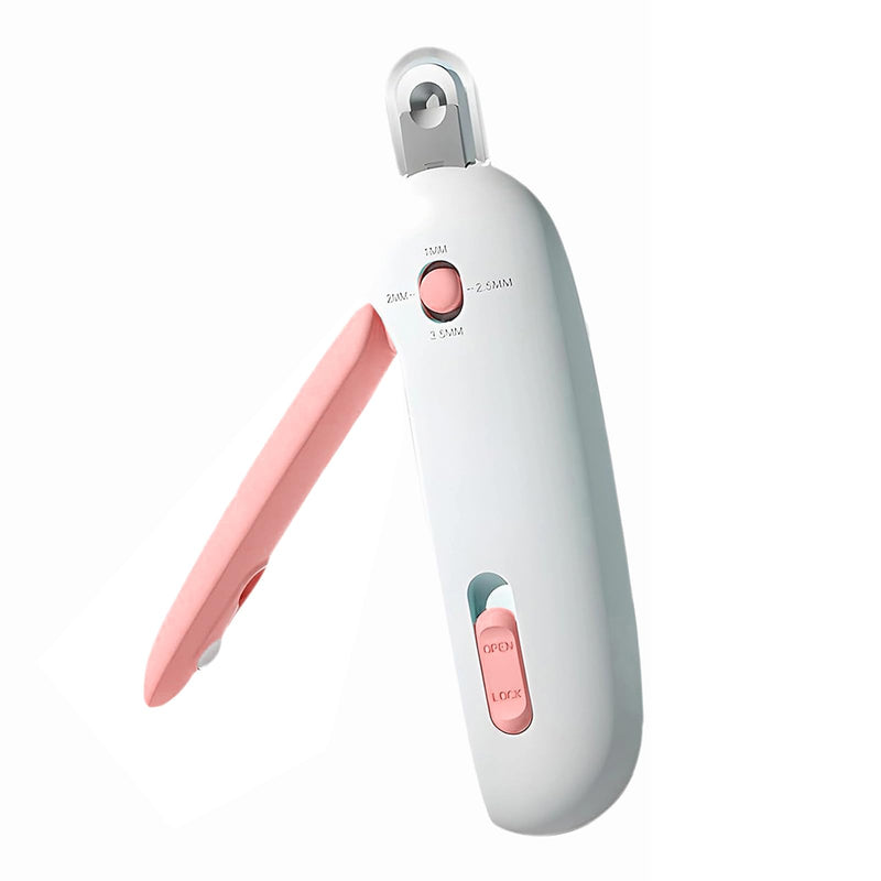 Adjustable Cat Nail Clipper to Avoid Excessive Cutting, Cat Nail Trimmer with Nail File, Pet Nail Clippers for Kitten Bunny Guinea Pig Rabbit Ferret (Pink) - PawsPlanet Australia