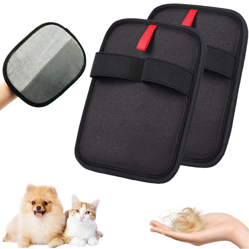 2 Pcs Electrostatic Pet Hair Removal Gloves, Pet Hair Removal Glove for Cats & Dogs, Pet Hair Remover, Reusable Cat & Dog Hair Remover for Couch, Clothing, Carpet, Car Seat - PawsPlanet Australia