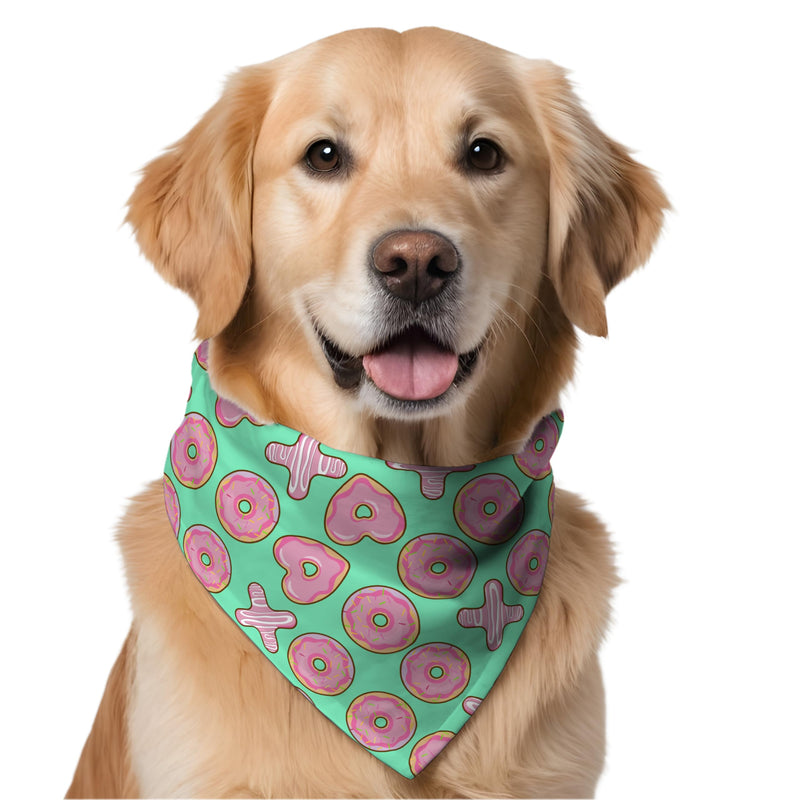 W Brings XL Bandana for Dogs | These Stunning Gorgeous Design Dog Bandana Scarf are Perfect Styling Accessory for Dogs Large, Medium & Small. (X-Large, XOXO) X-Large - PawsPlanet Australia
