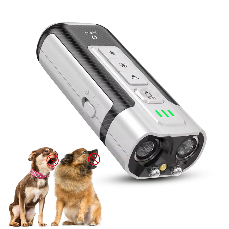 Upgraded 2025 Dog Bark Deterrent Device – Ultrasonic Anti Barking Device for Dogs with 4 Training Modes, 23FT Range, Safe & Humane Bark Control for Indoor & Outdoor Use. - PawsPlanet Australia