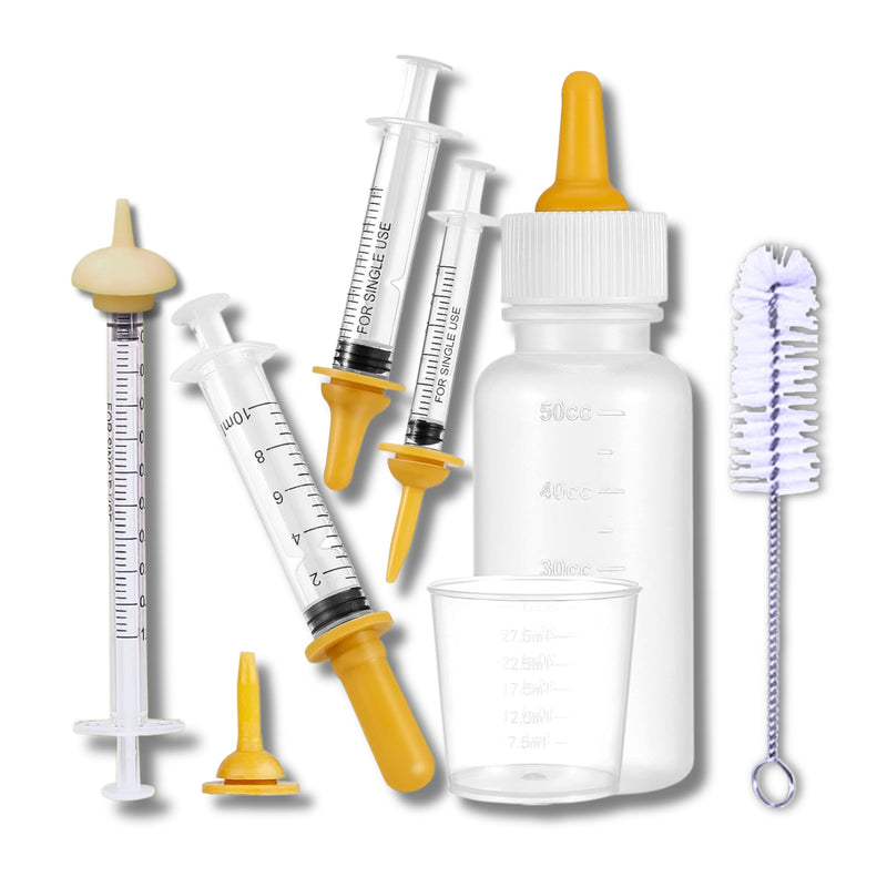 Kitten nursing nipples Puppy nipples for nursing newborn, Kitten bottle feeding, Baby dog milk bottle for kittens, Syringe for liquid, Feeding products for kittens, 100% BPA free, Formula dispenser. - PawsPlanet Australia