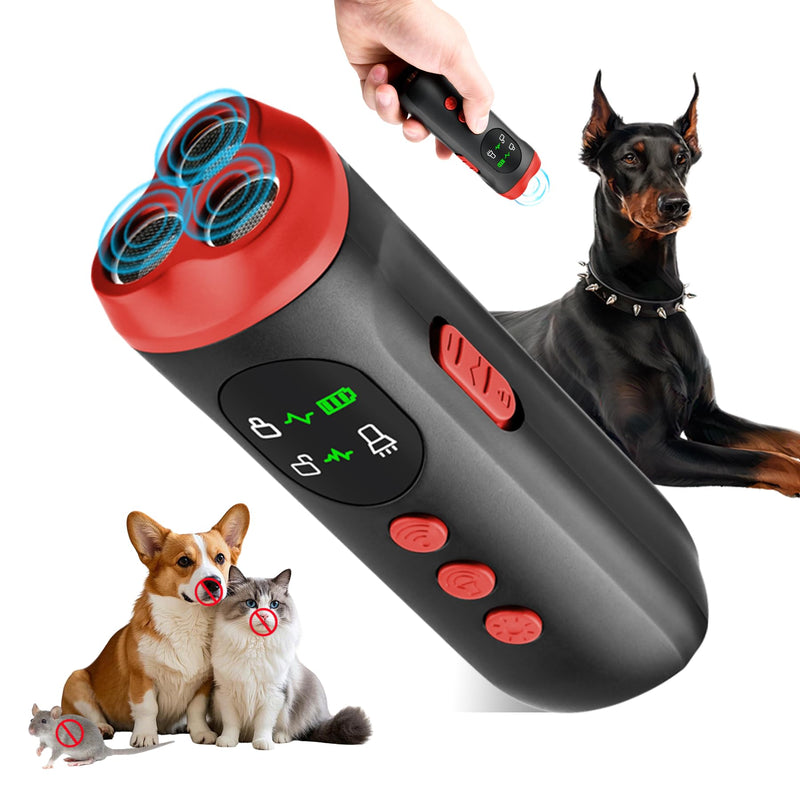 Bark Shield Pro Ultrasonic Dog Bark Deterrent Device, 500 sq ft Coverage, Indoor & Outdoor Anti Barking Control for Dogs, Stop Neighbors Dog Barking, Rechargeable & Shock-Free Training - PawsPlanet Australia