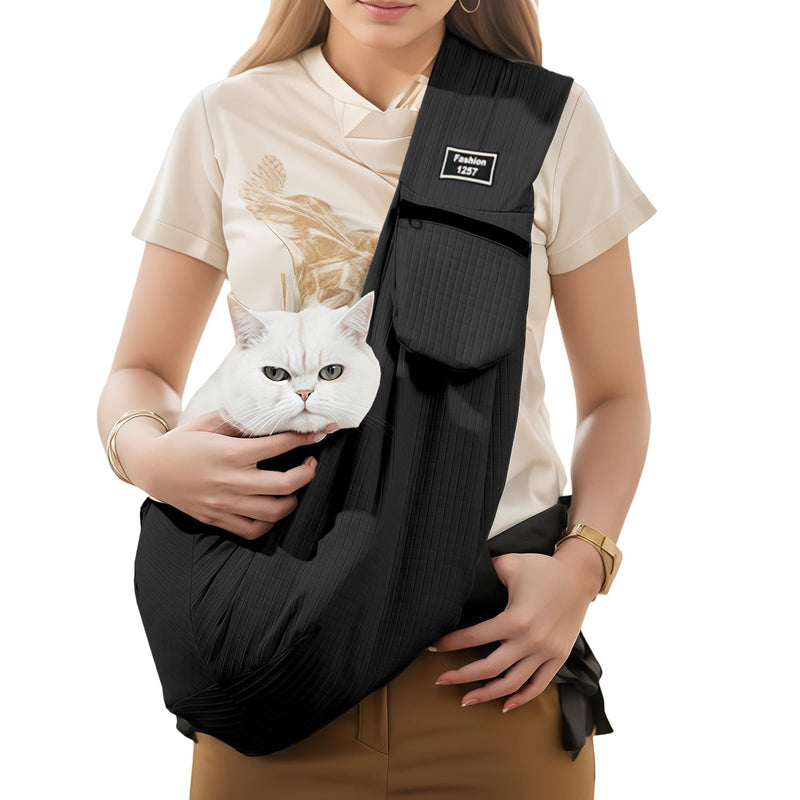 Dog Sling,Dog Slings for Small Dogs for 3-12 lbs,Puppy Sling Made of Waterproof and Anti-Static Fabric, Cat Sling with Storage Bag, Anti-Detachment, Make It Easy for Pets to Travel - PawsPlanet Australia