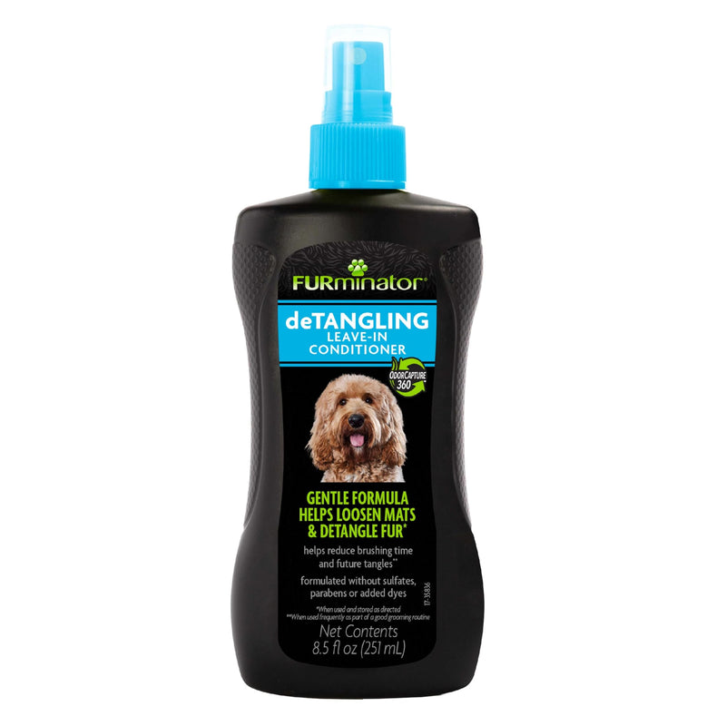 FURminator deTangling Leave-in Conditioner Spray, 8.5 Ounces, Lightly Scented, Gentle Ingredients Keep Coat and Skin Moisturized - PawsPlanet Australia