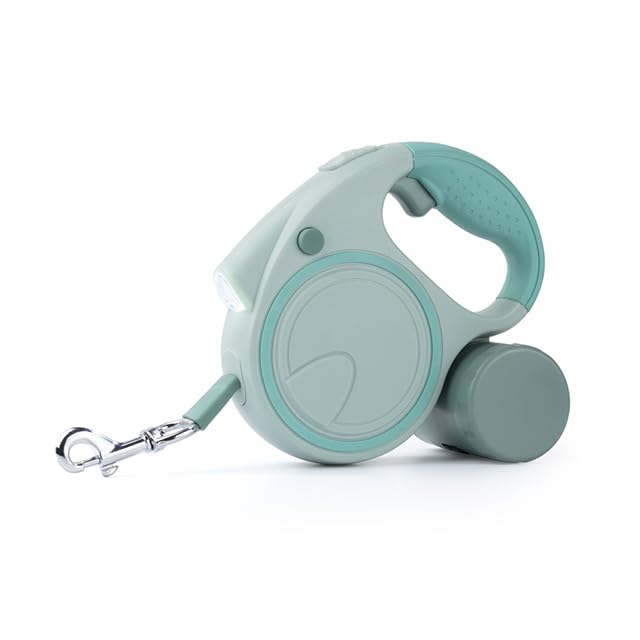LED Auto Retractable Dog/Cat Leash with Waste Bag Storage - PawsPlanet Australia