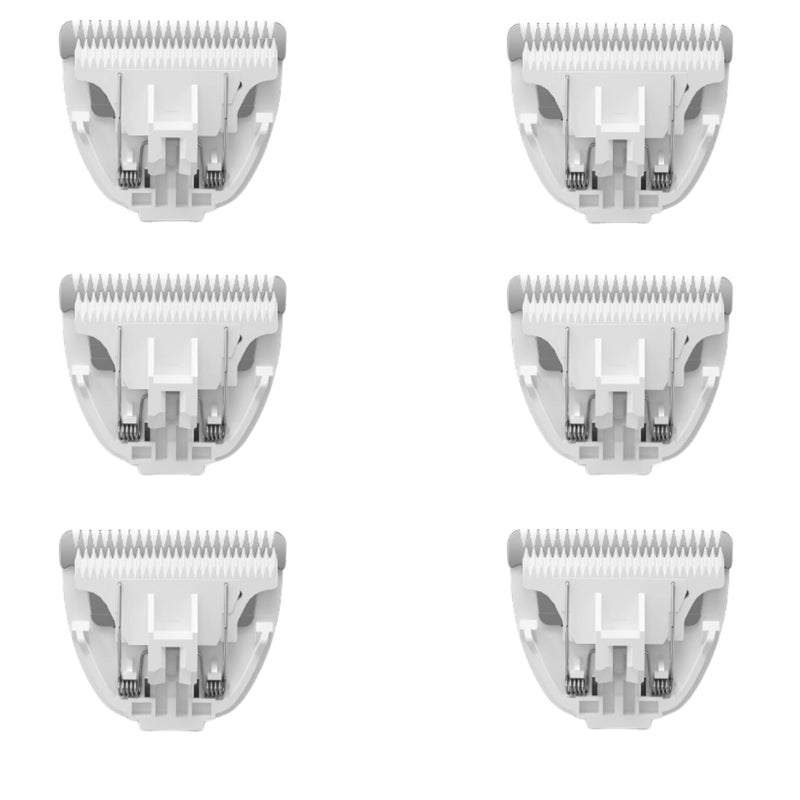 6 Pack Ceramic Blades Replacement for Dog Grooming Clippers, Detachable Pet Clipper Blades for Dogs,Cats Hair Trimming 6pcs Blades - PawsPlanet Australia
