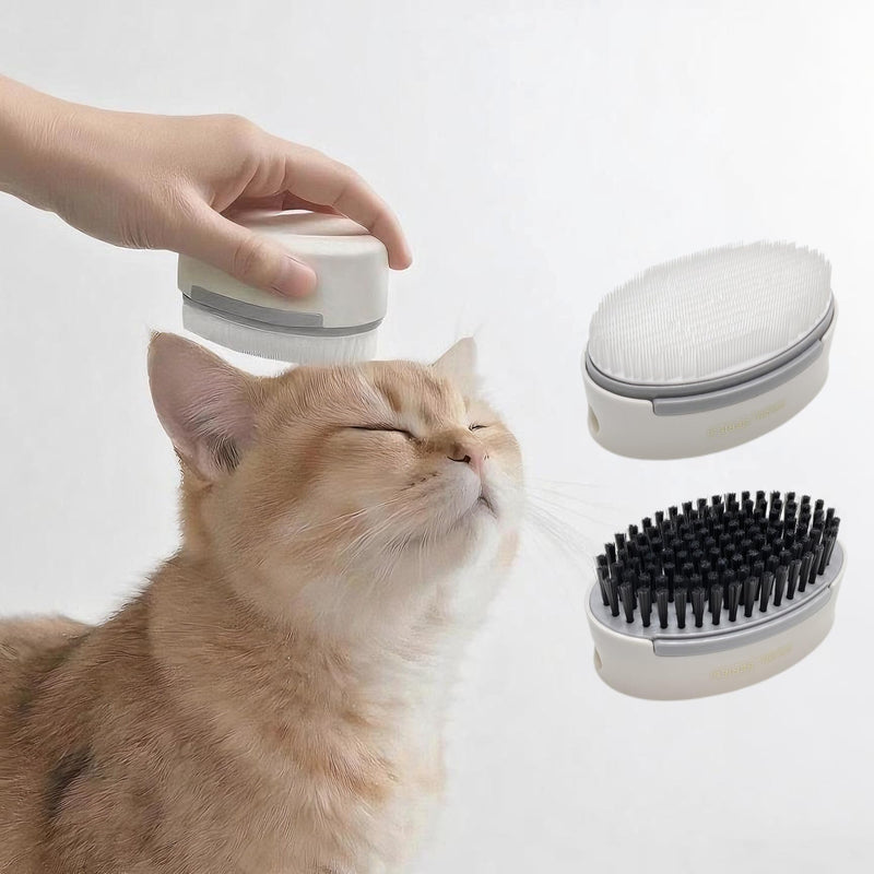 Soft Cat Brush, Double-Sided Cat Tongue Brushes with 1000+ Gentle Serrations, Mimicking Maternal Lick & Soothing Massage for Sensitive Cats, 2-in-1 Grooming Brush to Remove Loose Fur & Calm Stress - PawsPlanet Australia