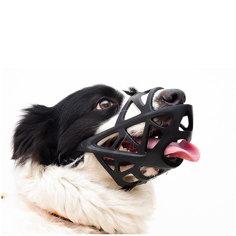 Soft Elastic Dog Muzzle for Small, Medium, Large and Extra Large Dogs, Allows Panting and Drinking, Breathable, Adjustable Ring Pet Muzzle for German Shepherds, Huskies, Labrador Retrievers XL - PawsPlanet Australia