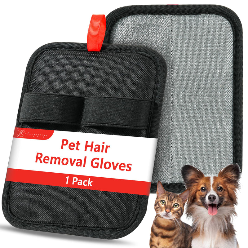 Pet Hair Removal Glove，Static Electricity Grooming Mitt Tool for Dogs & Cats - Remove Fur from Pets, Furniture, Car Seats， Clothing and Sofas 1 pcs - PawsPlanet Australia