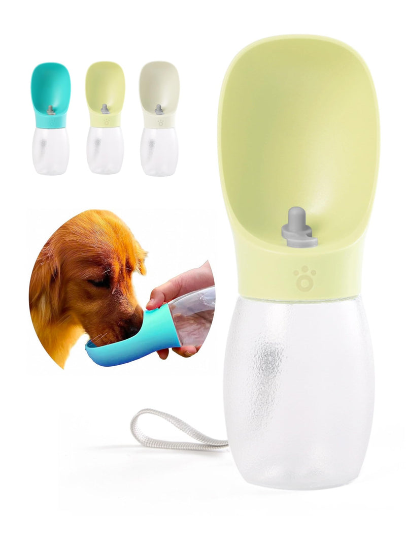 Portable Dog Water Bottle, 12 oz, Leak-Proof Travel Pet Dispenser, Teal,Puppy Water Dispenser with Drinking Feeder for Travel (Yellow, Small) Yellow - PawsPlanet Australia