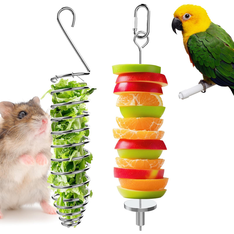 GFZ Rat Foraging Toy - Hanging Chew Slow Feeder Enrichment Interactive toys in hamster cages for Small Pets Like Rabbits, Birds, Guinea Pigs - Easy to Install (2PCS, Small) 2PCS - PawsPlanet Australia