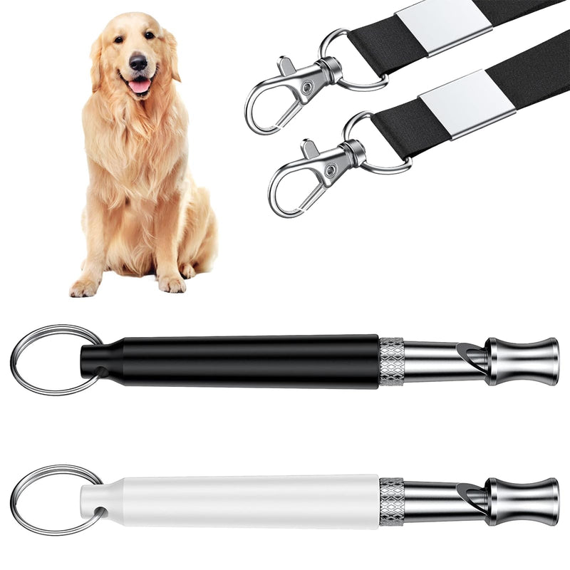 2 Pcs Dog Whistles,Dog Whistle to Stop Barking,Adjustable Ultrasonic Silent Dog Whistle to Make Dogs Come to You,Dog Whistle Training for Stop Barking Training Control Tools, Lanyard - PawsPlanet Australia