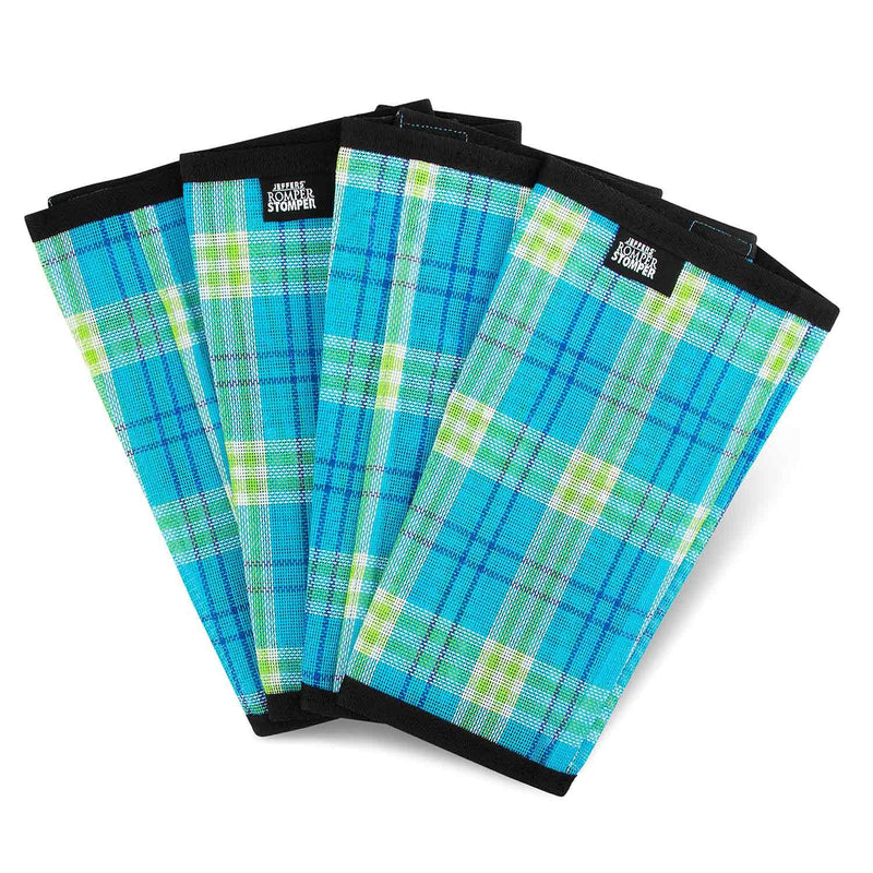 Jeffers Romper Stomper Fly Boots for Horses - Grey, Large – Breathable Mesh Leg Wraps for Insect Protection, Stable Accessories for Summer Turnout, Ride Gear, Horse Hoof & Leg Care - 4 Pack Turquoise & Lime Plaid Medium - PawsPlanet Australia